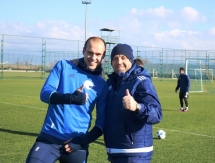 Фоторепортаж с утренней тренировки «Окжетпеса» 