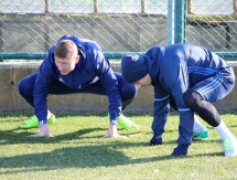 Фоторепортаж с утренней тренировки «Окжетпеса» 