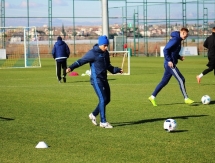 Фоторепортаж с утренней тренировки «Окжетпеса» 