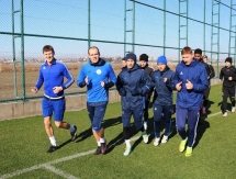 Фоторепортаж с утренней тренировки «Окжетпеса» 