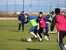 Фоторепортаж с утренней тренировки «Окжетпеса» 