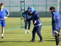 Фоторепортаж с утренней тренировки «Окжетпеса» 