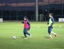 Фоторепортаж с вечерней тренировки «Окжетпеса» 