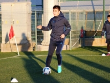 Фоторепортаж с вечерней тренировки «Окжетпеса» 