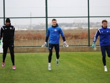 Фоторепортаж с утренней тренировки «Окжетпеса» 