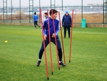 Фоторепортаж с утренней тренировки «Окжетпеса» 