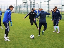 Фоторепортаж с утренней тренировки «Окжетпеса» 