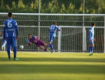 Фото с товарищеского матча «Кайрат» — «Кукеси» 1:0