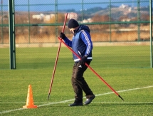 Фоторепортаж с вечерней тренировки «Окжетпеса» 