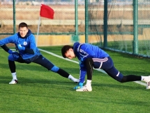 Фоторепортаж с вечерней тренировки «Окжетпеса» 