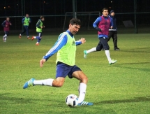 Фоторепортаж с вечерней тренировки «Окжетпеса» 