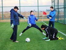 Фоторепортаж с вечерней тренировки «Окжетпеса» 