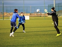 Фоторепортаж с вечерней тренировки «Окжетпеса» 