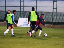 Фоторепортаж с вечерней тренировки «Окжетпеса» 