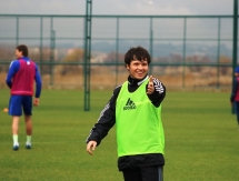 Фоторепортаж с утренней тренировки «Окжетпеса»