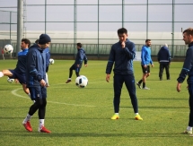 Фоторепортаж с утренней тренировки «Окжетпеса»