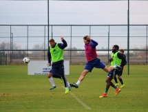 Фоторепортаж с утренней тренировки «Окжетпеса»