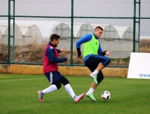 Фоторепортаж с утренней тренировки «Окжетпеса»