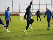 Фоторепортаж с утренней тренировки «Окжетпеса»