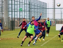 Фоторепортаж с утренней тренировки «Окжетпеса»