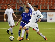 Фоторепортаж с матча Мемориала Гранаткина-2017 Греция — Казахстан 1:2