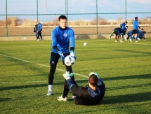Фоторепортаж с вечерней тренировки «Окжетпеса»