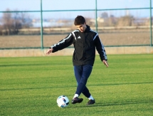 Фоторепортаж с вечерней тренировки «Окжетпеса»