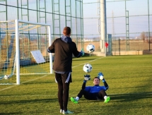 Фоторепортаж с вечерней тренировки «Окжетпеса»