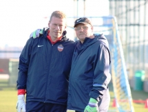 Фоторепортаж с вечерней тренировки «Окжетпеса»