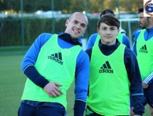 Фоторепортаж с вечерней тренировки «Окжетпеса»