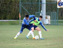 Фоторепортаж с вечерней тренировки «Окжетпеса»