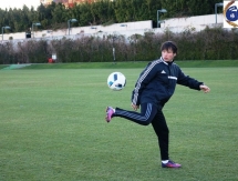 Фоторепортаж с вечерней тренировки «Окжетпеса»