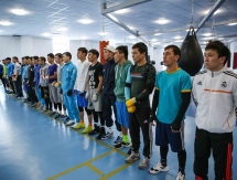 Фоторепортаж с тренировок сборной Казахстана в Академии AIBA