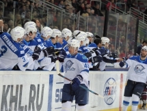 Фоторепортаж с матча КХЛ «Динамо» Рига — «Барыс» 2:3