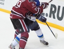 Фоторепортаж с матча КХЛ «Динамо» Рига — «Барыс» 2:3