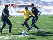 Казахстанские боксеры сыграли в футбол во время УТС