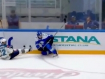 Силовой прием Иванова в матче «Барыс» — «Сочи» вошел в ТОП-10 лучших силовых приемов двух недель КХЛ