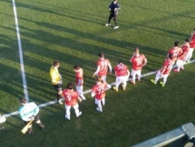 Фото с товарищеского матча «Тобол» — «Шамкир» 1:1