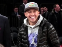 За кулисами с Головкиным на матче «Нью-Йорк Никс»