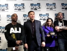 Видеосюжет с радио-интервью и пресс-конференции Головкина в Нью-Йорке