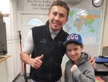 Головкин встретился с юным поклонником в Big Bear