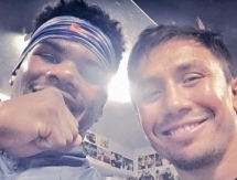 Непобежденный американец тренируется с Головкиным