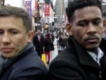 Головкин и Джейкобс вышли в люди: фрагмент видео с улиц Нью-Йорка