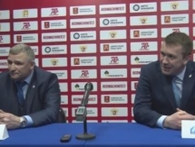 Видео послематчевой пресс-конференции игры ВХЛ ТХК — «Торпедо» 2:3 Б