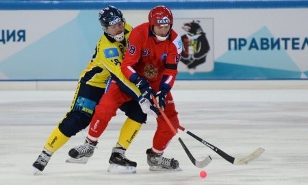 Казахстан проиграл России на чемпионате мира-2017 по бенди