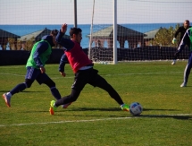 Фоторепортаж с утренней тренировки «Ордабасы» 1 февраля