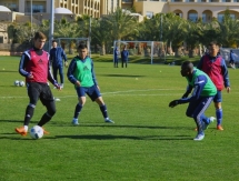 Фоторепортаж с утренней тренировки «Ордабасы» 1 февраля