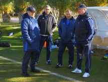 Фоторепортаж с утренней тренировки «Ордабасы» 1 февраля