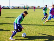 Фоторепортаж с утренней тренировки «Ордабасы» 1 февраля