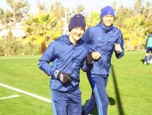 Фоторепортаж с утренней тренировки «Ордабасы» 1 февраля